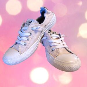 Converse CTAS Light Pink White Shoreline Slip On Sneakers Size 8